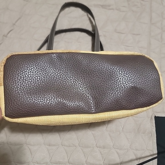 Liz Claiborne Embroidered Raffia/Palm Handbag/Purse - Picture 8 of 8